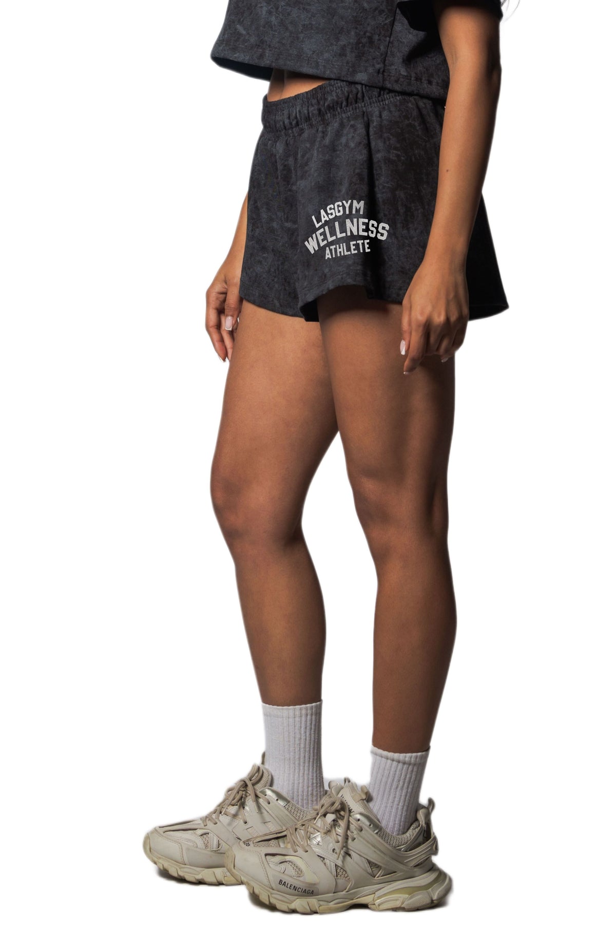 Washed-Effect Your Strong Black Shorts
