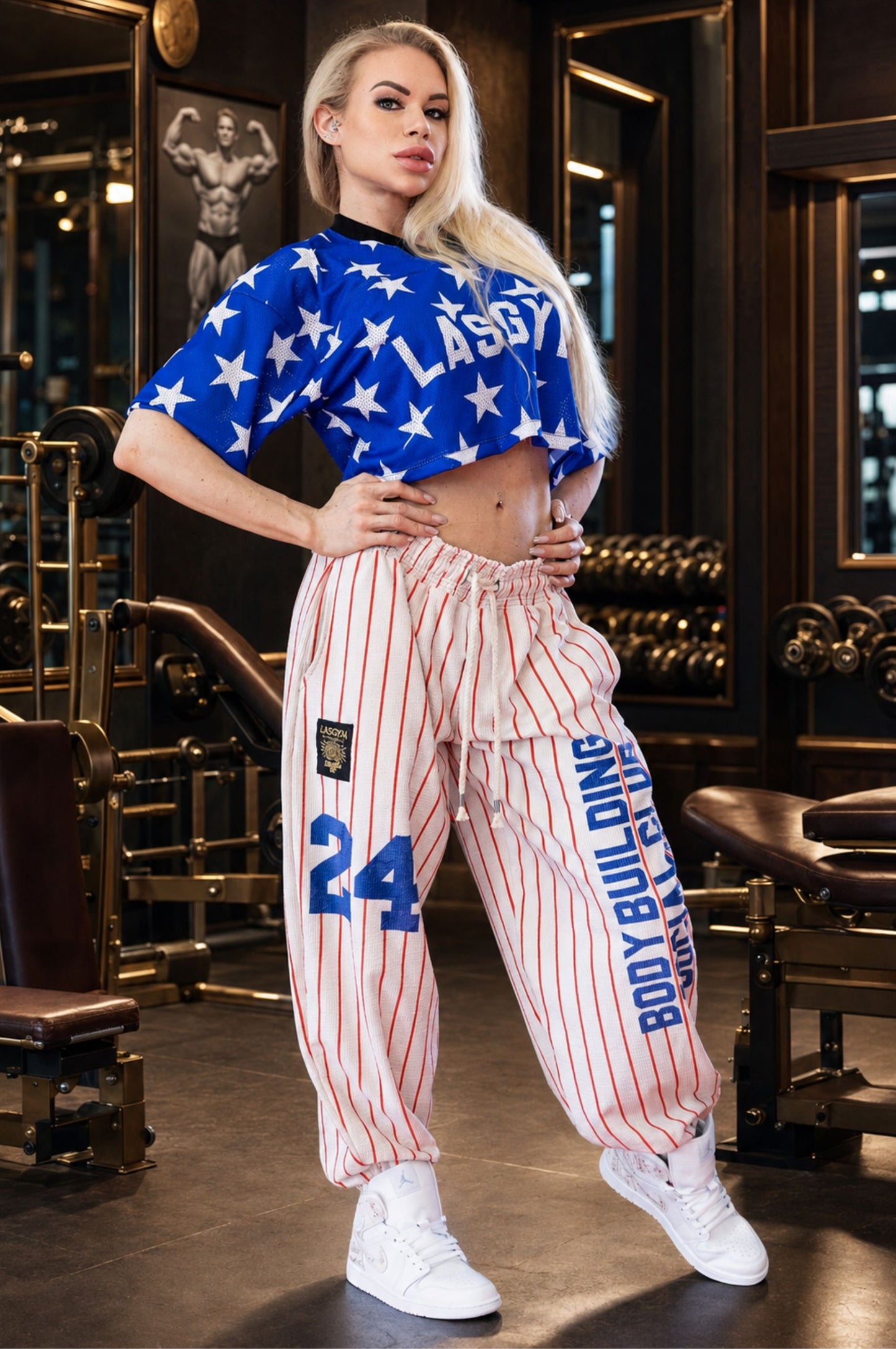 T-shirts Crop Rete Star