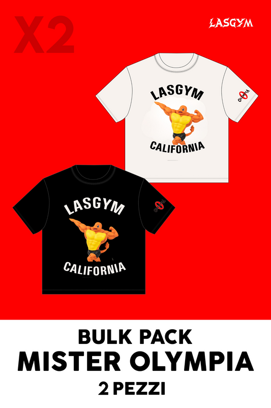 Bulk Pack 2 CAMISETA OVERSIZE MR OLYMPIA BUFF FIGURE EDITION UNISEX