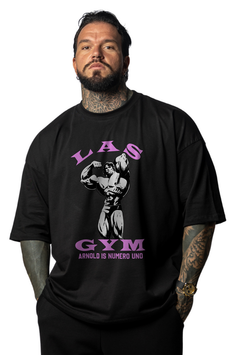 ARNOLD GYM Pink SuperOver T-shirt