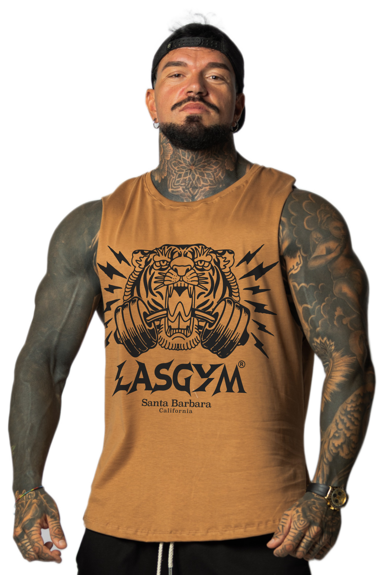 Camiseta sin mangas al atardecer