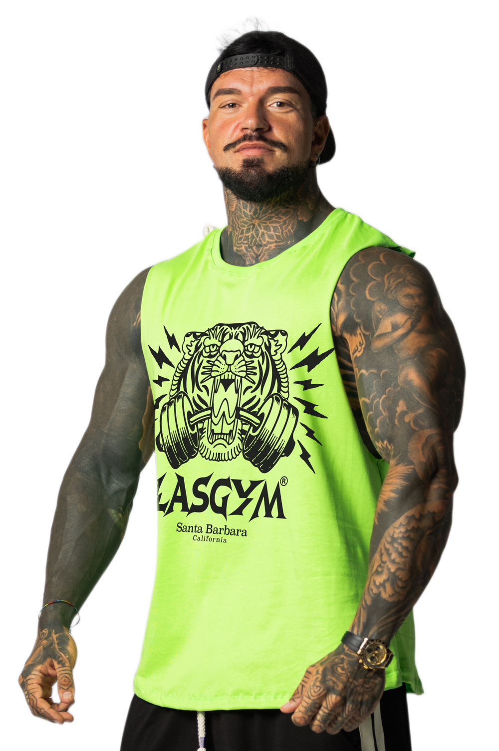 Camiseta sin mangas al atardecer