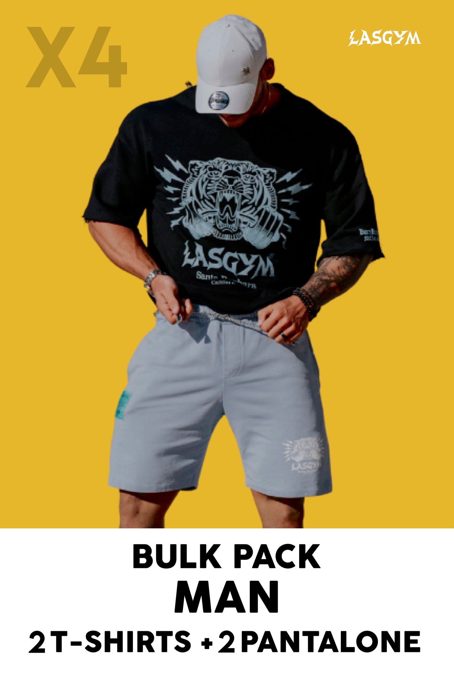 Bulk Pack 2 T-SHIRTS +2 SHORTS FOR HIM