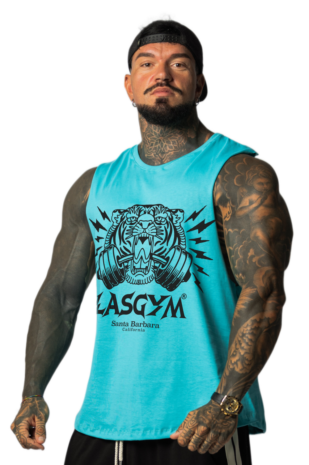 Camiseta sin mangas al atardecer