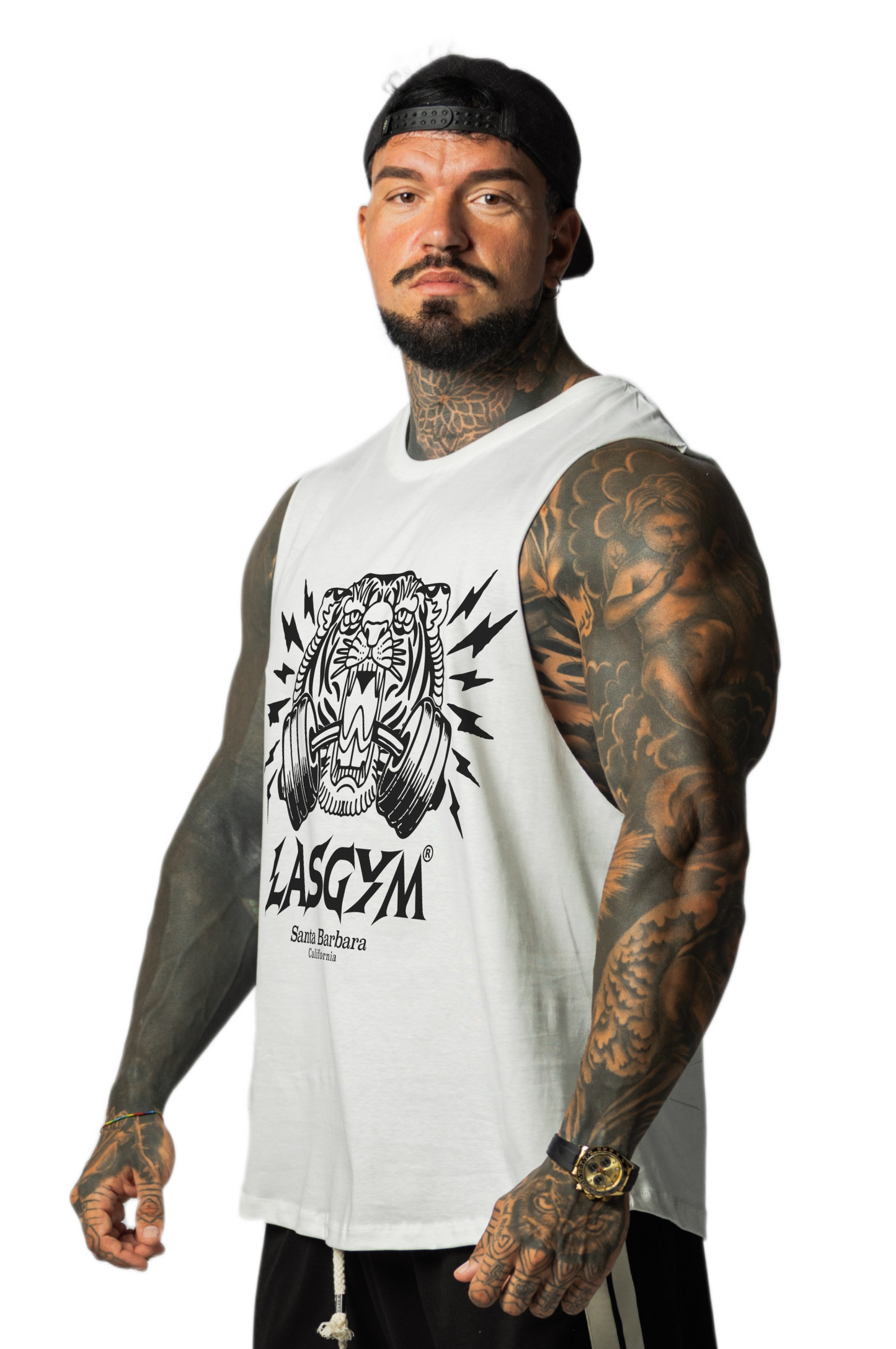 Camiseta sin mangas al atardecer