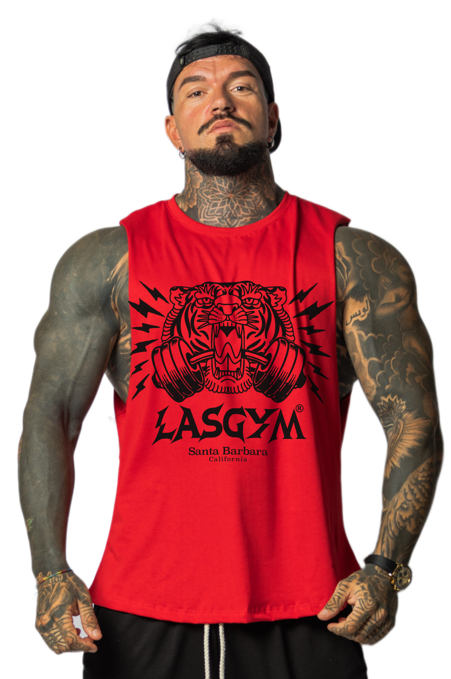 Camiseta sin mangas al atardecer