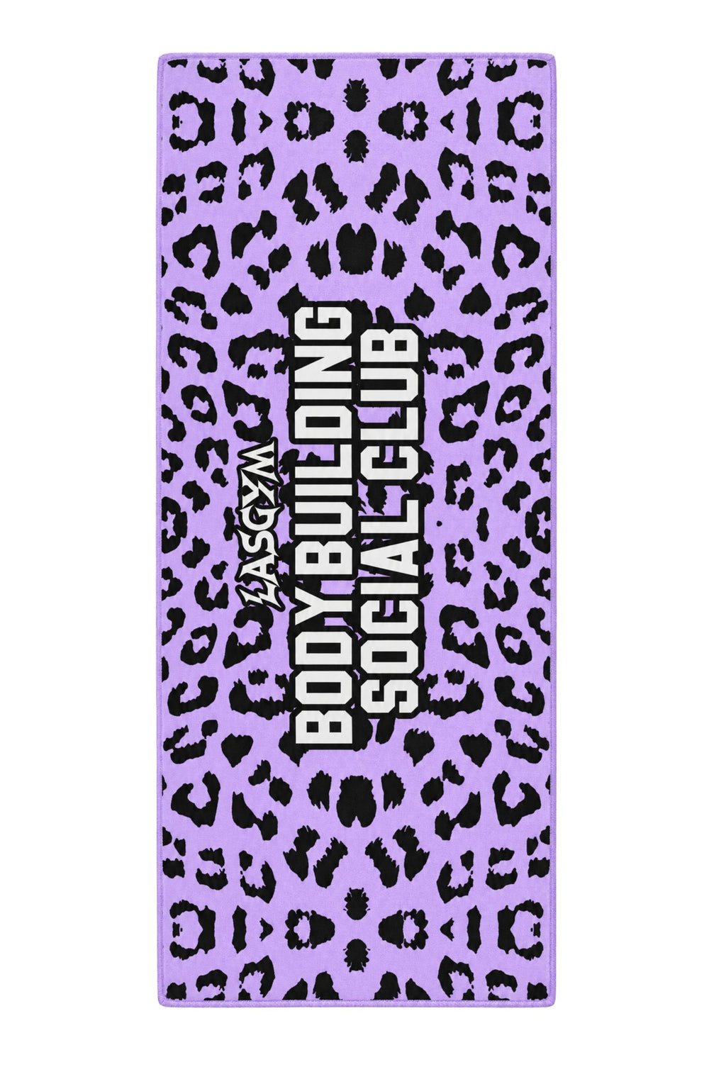 Gym Towel Leopard Lilla
