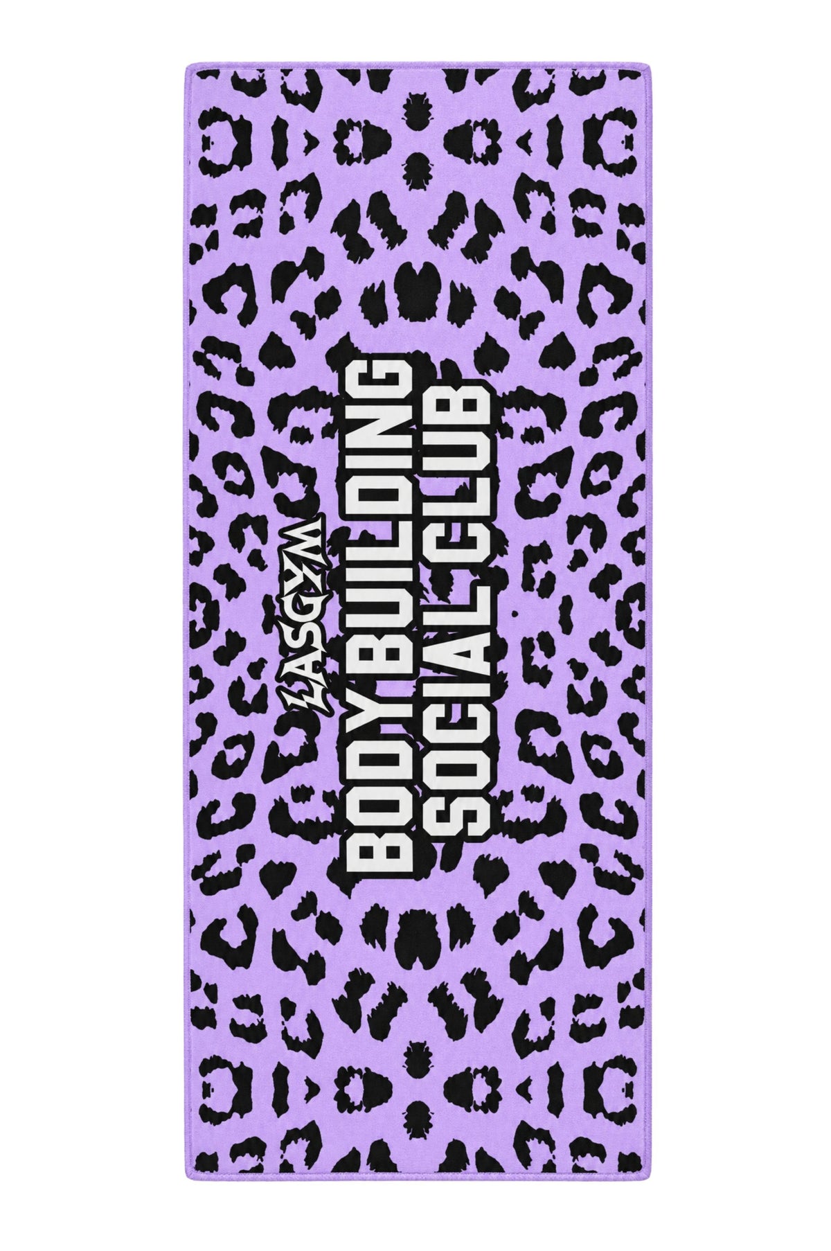 Gym Towel Leopard Lilla