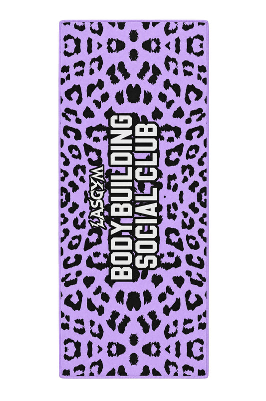 Gym Towel Leopard Lilla
