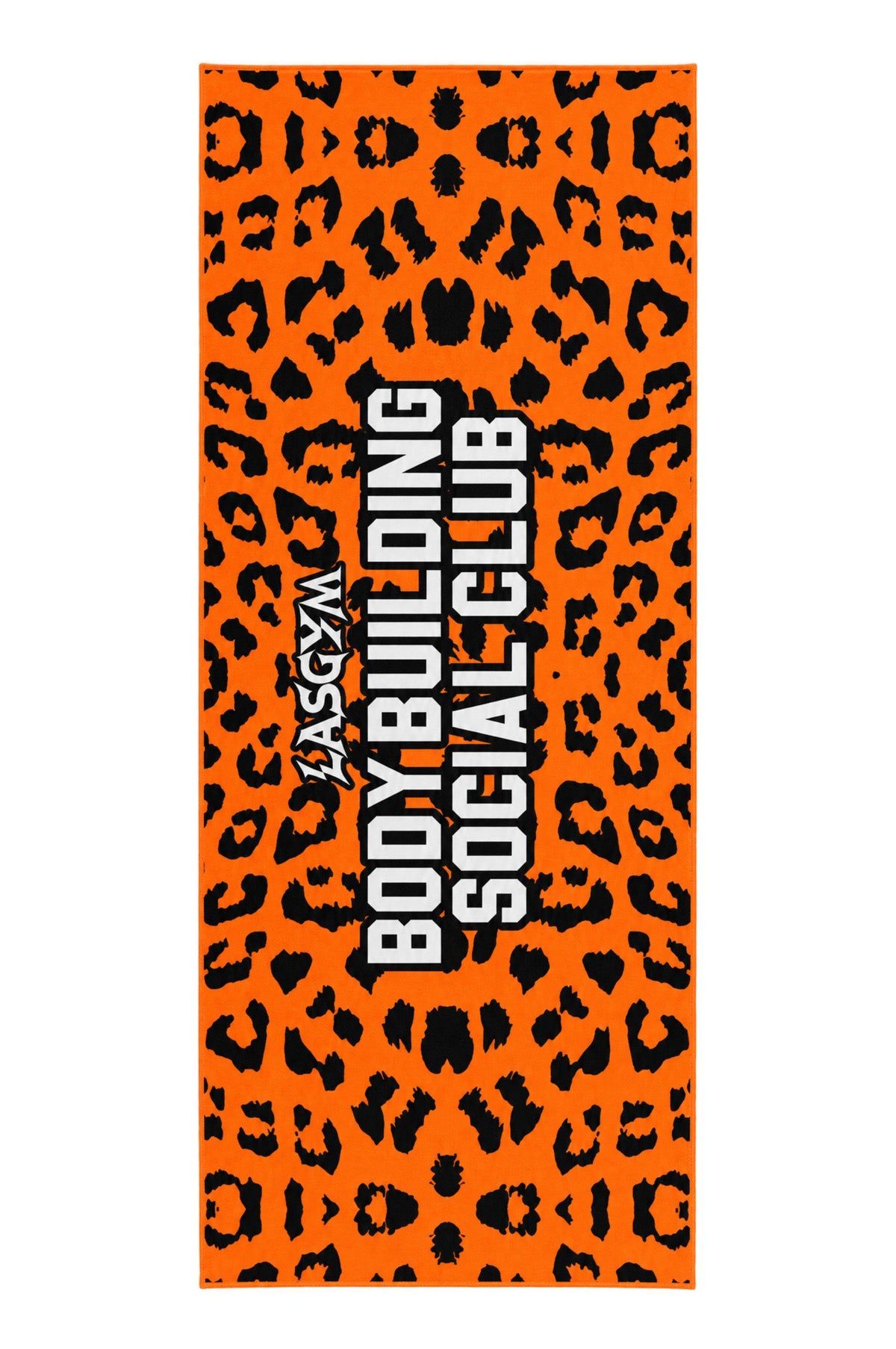 Gym Towel Leopard Arancio