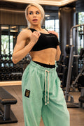 Pantalone Over Velluto W Light Green