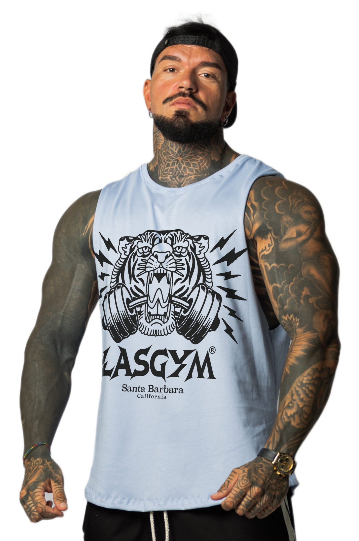 Camiseta sin mangas al atardecer