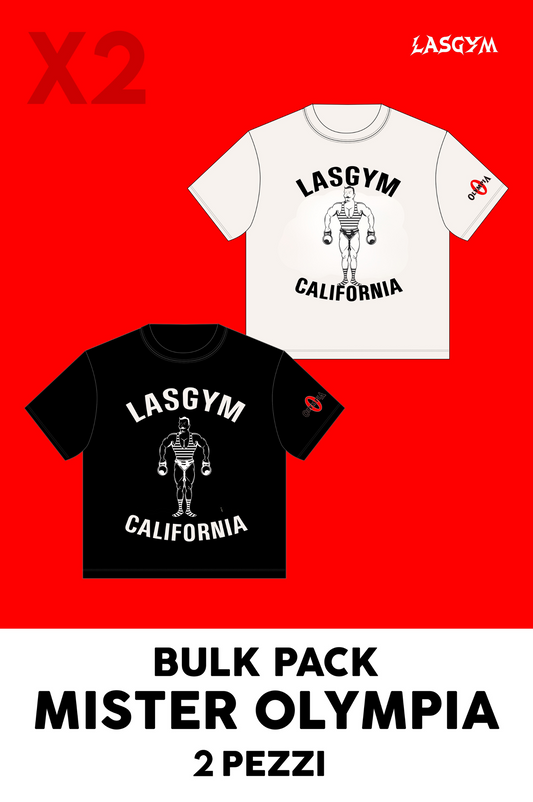 Bulk Pack 2 CAMISETA OVERSIZE MR OLYMPIA HISTORY GUEST EDITION UNISEX