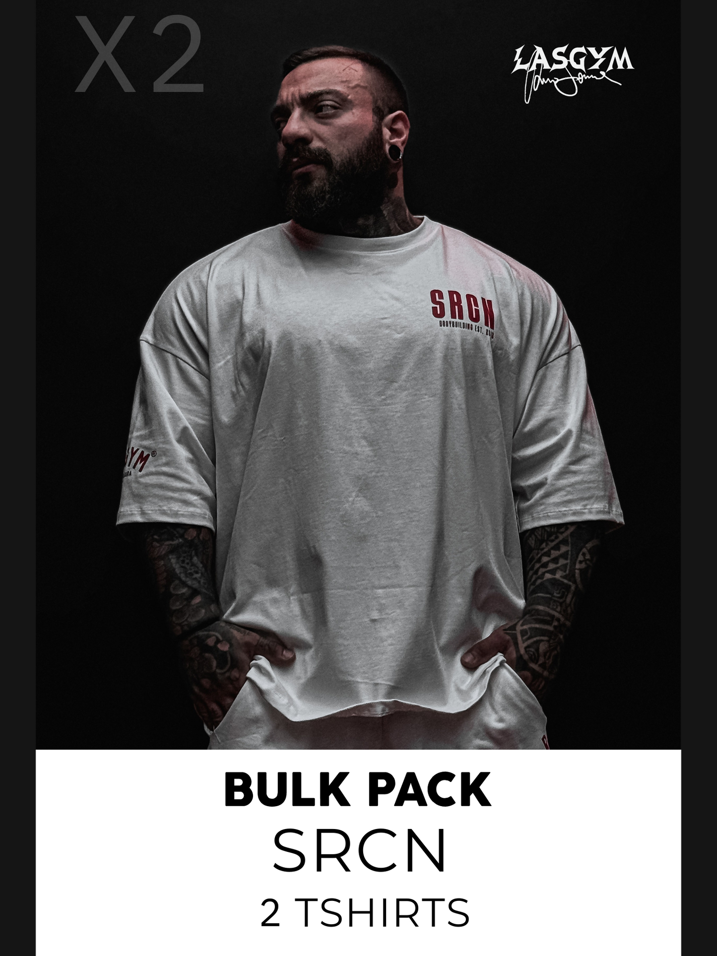 Bulk Pack 2 T-SHIRTS "SRCN" A SCELTA