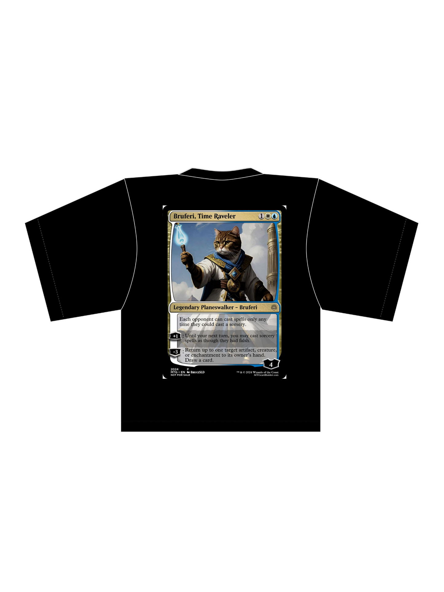 Camiseta UNISEX extragrande CUSTOM X MTG "BRUFERI, TIME RAVALER"