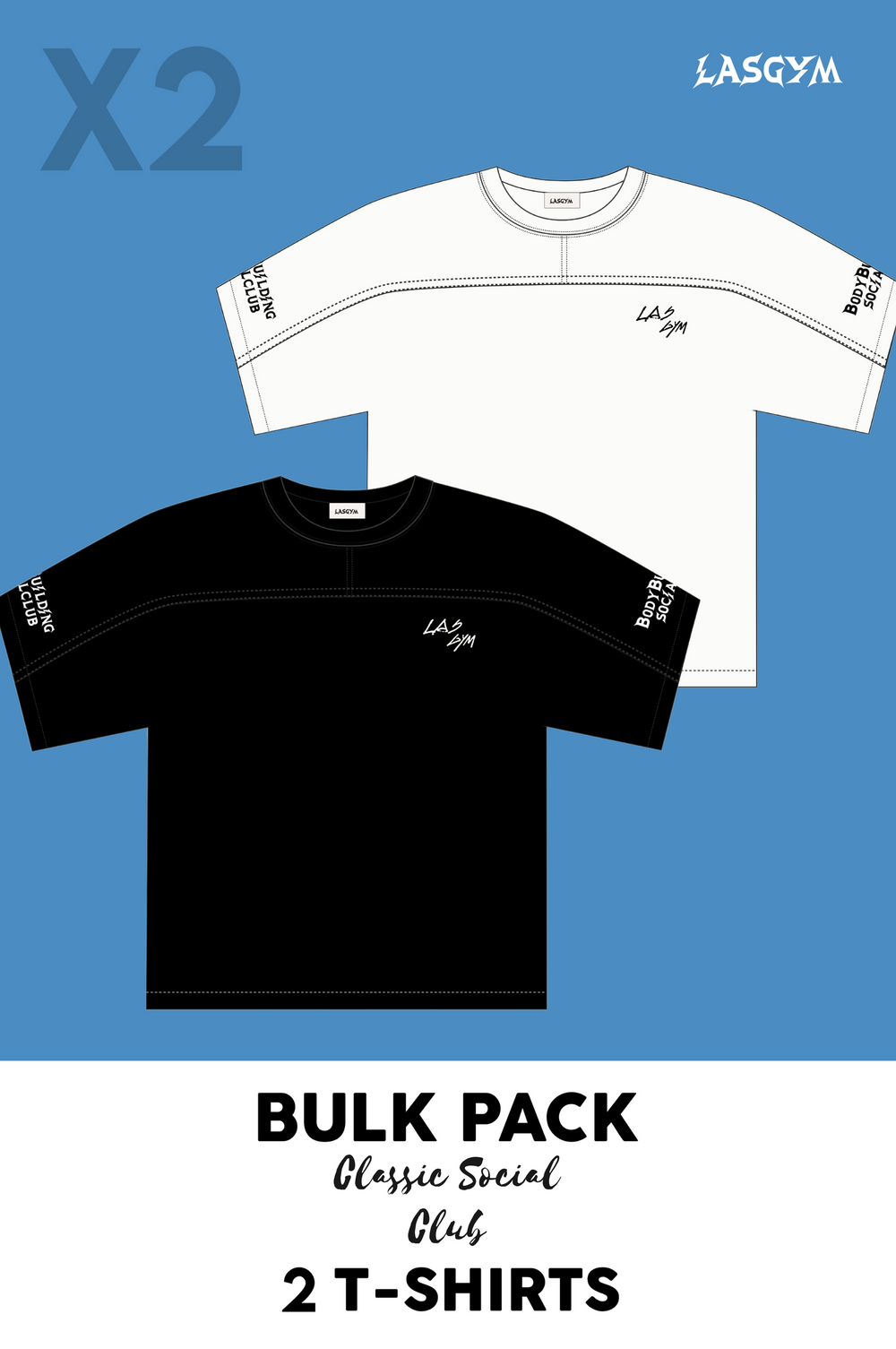 Bulk Pack 2 CAMISETA OVERSIZE MR OLYMPIA 24 EDITION UNISEX