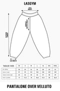 Pantalone Over Velluto W Red