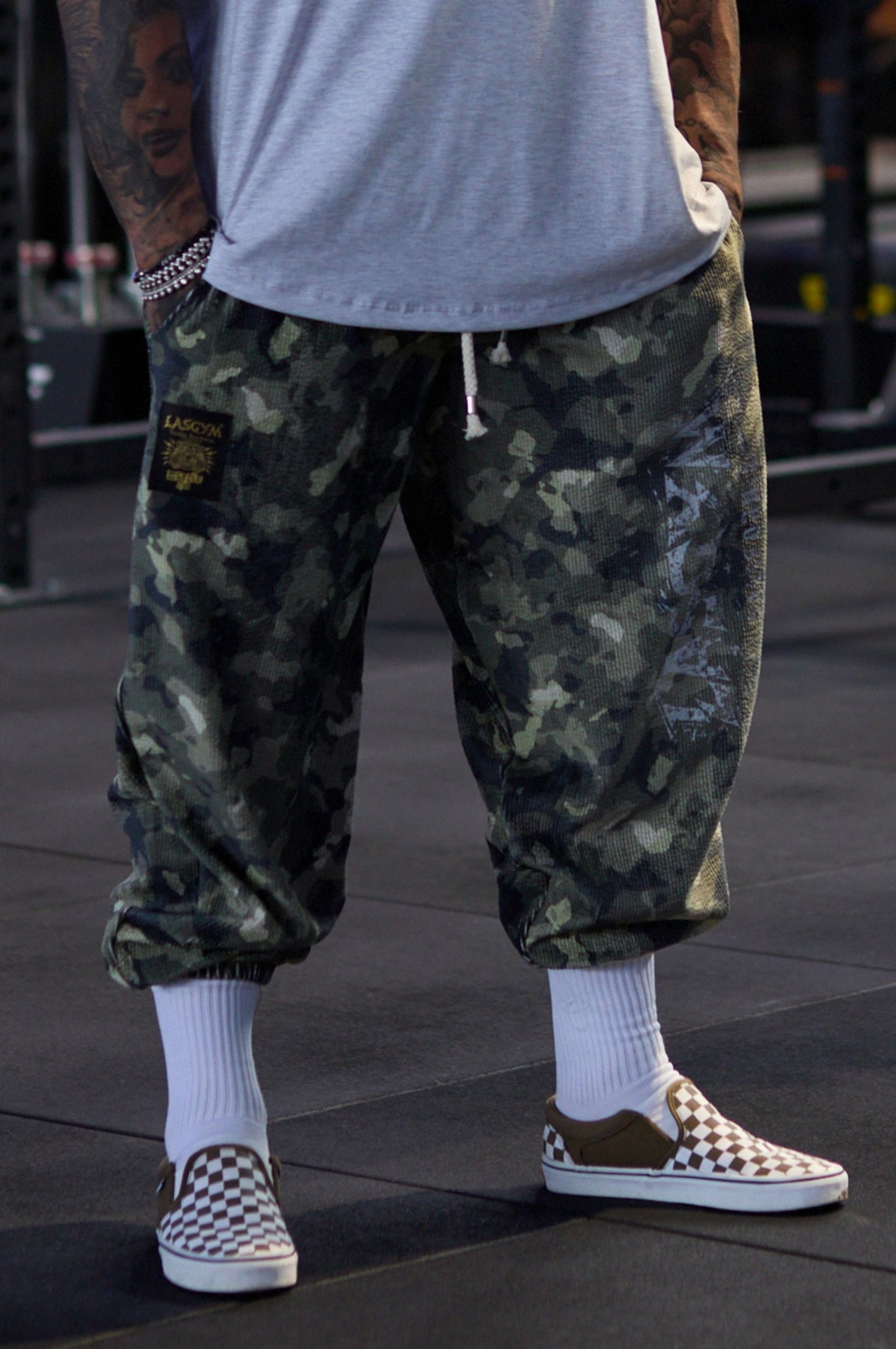 Pantalone Over Blackout Mimetic