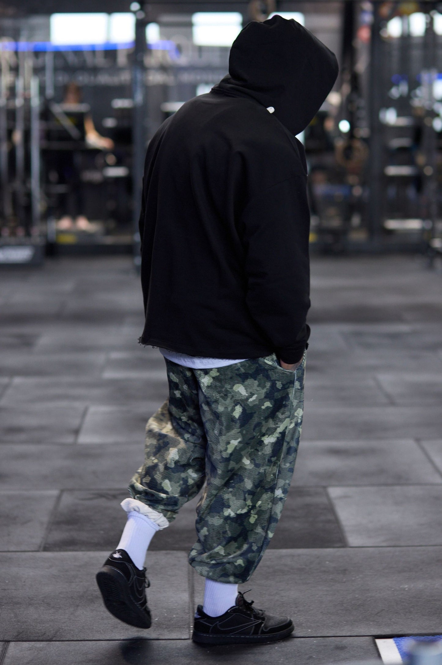 Pantalone Over Blackout Mimetic