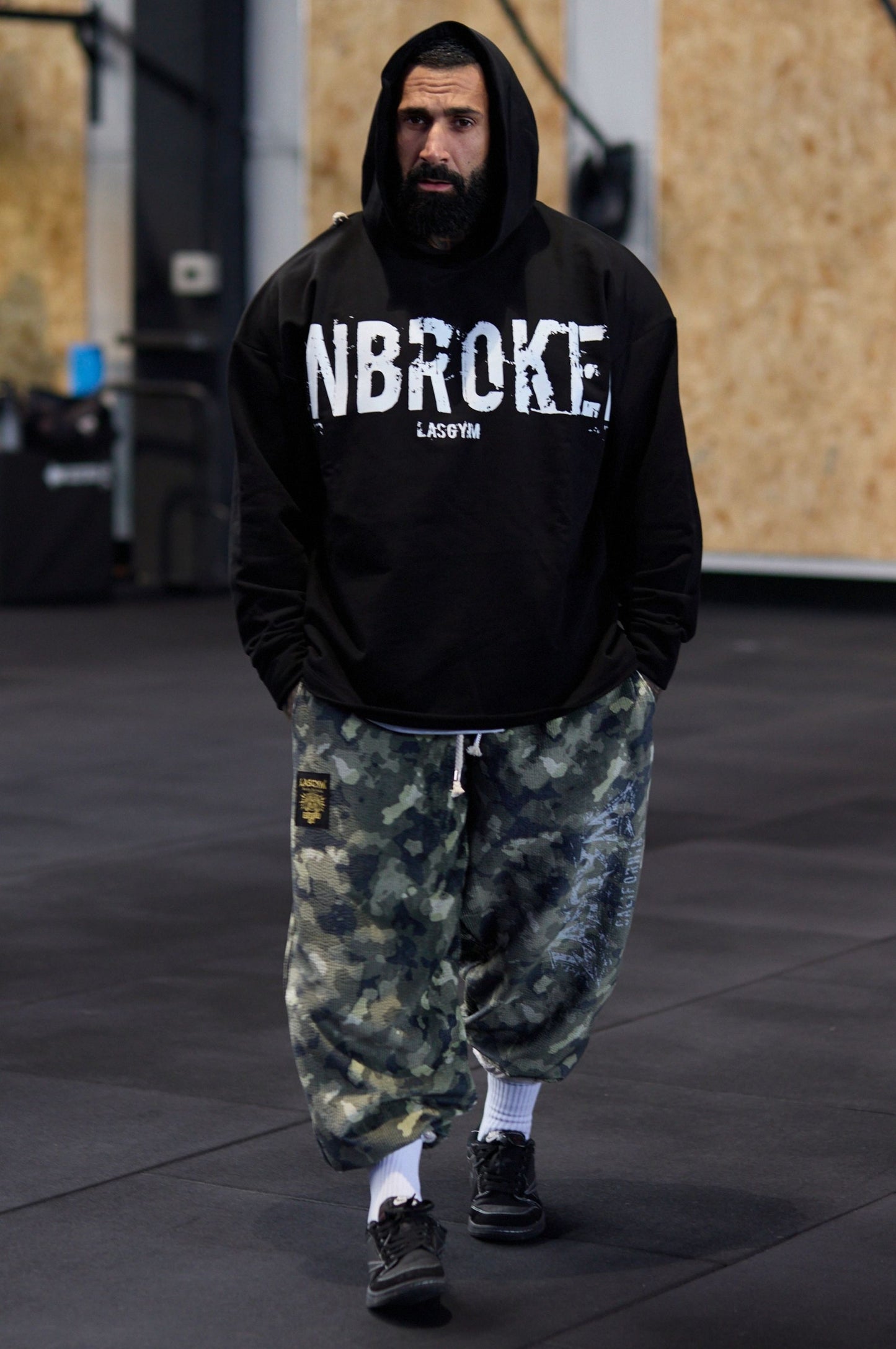 Pantalone Over Blackout Mimetic