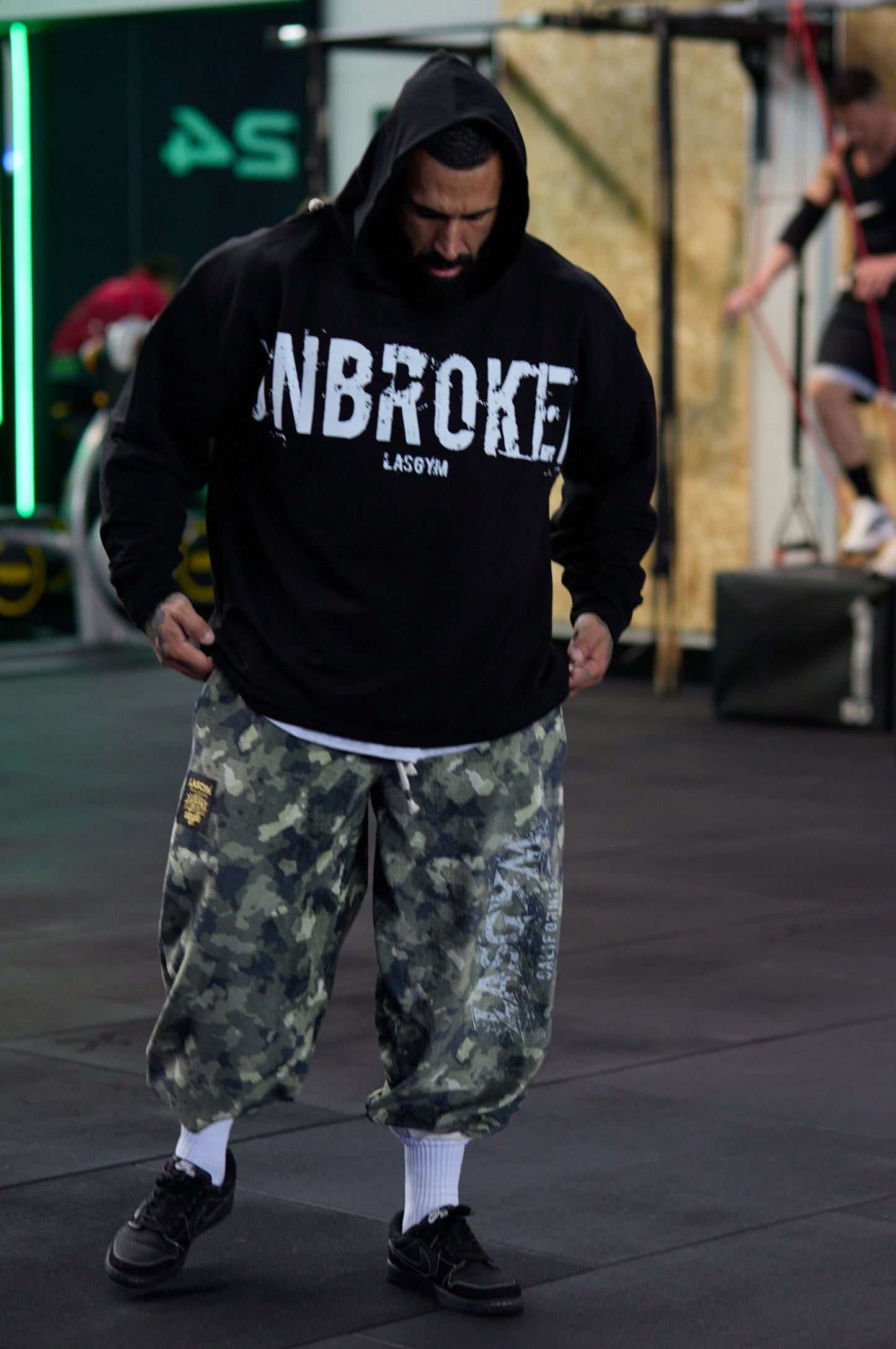 Pantalone Over Blackout Mimetic