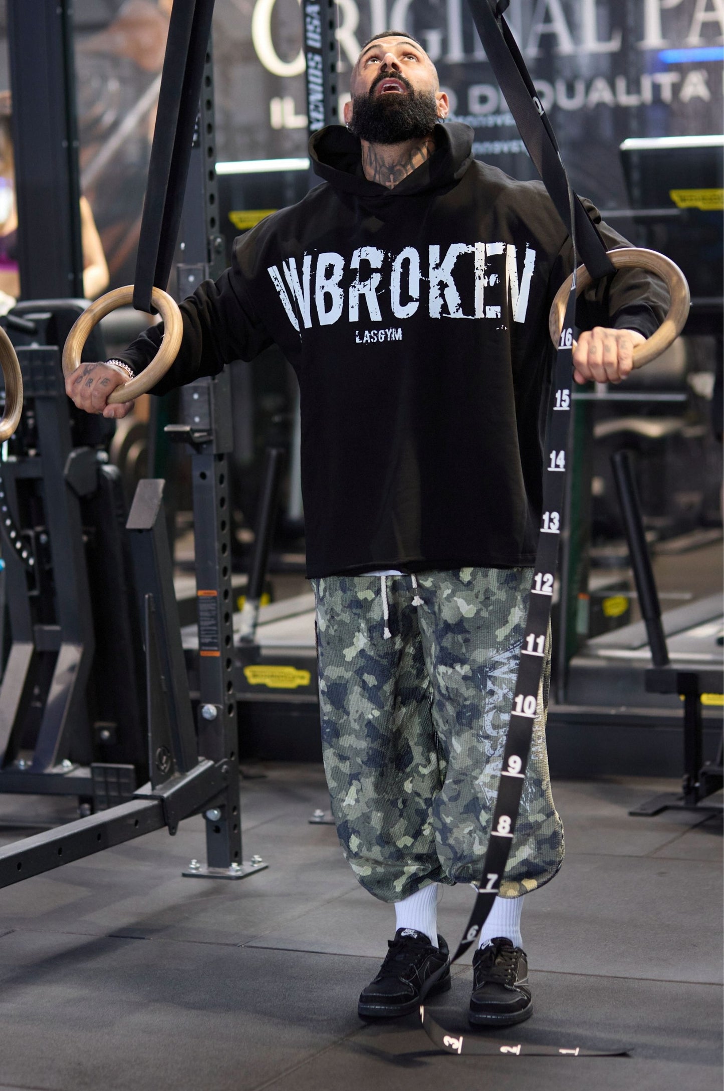 Pantalone Over Blackout Mimetic