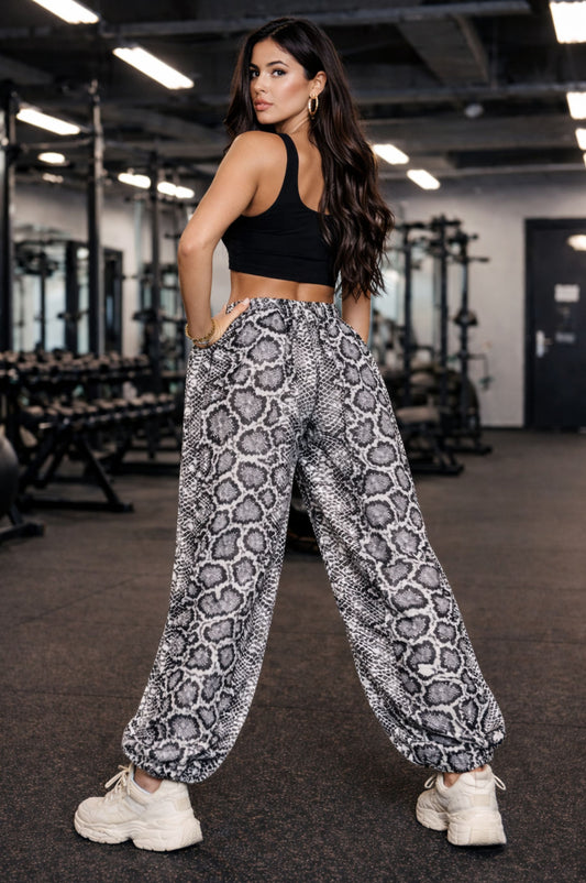 Pantalone Over Vintage Python