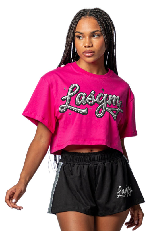 T-shirt Crop Lasgym Glossy