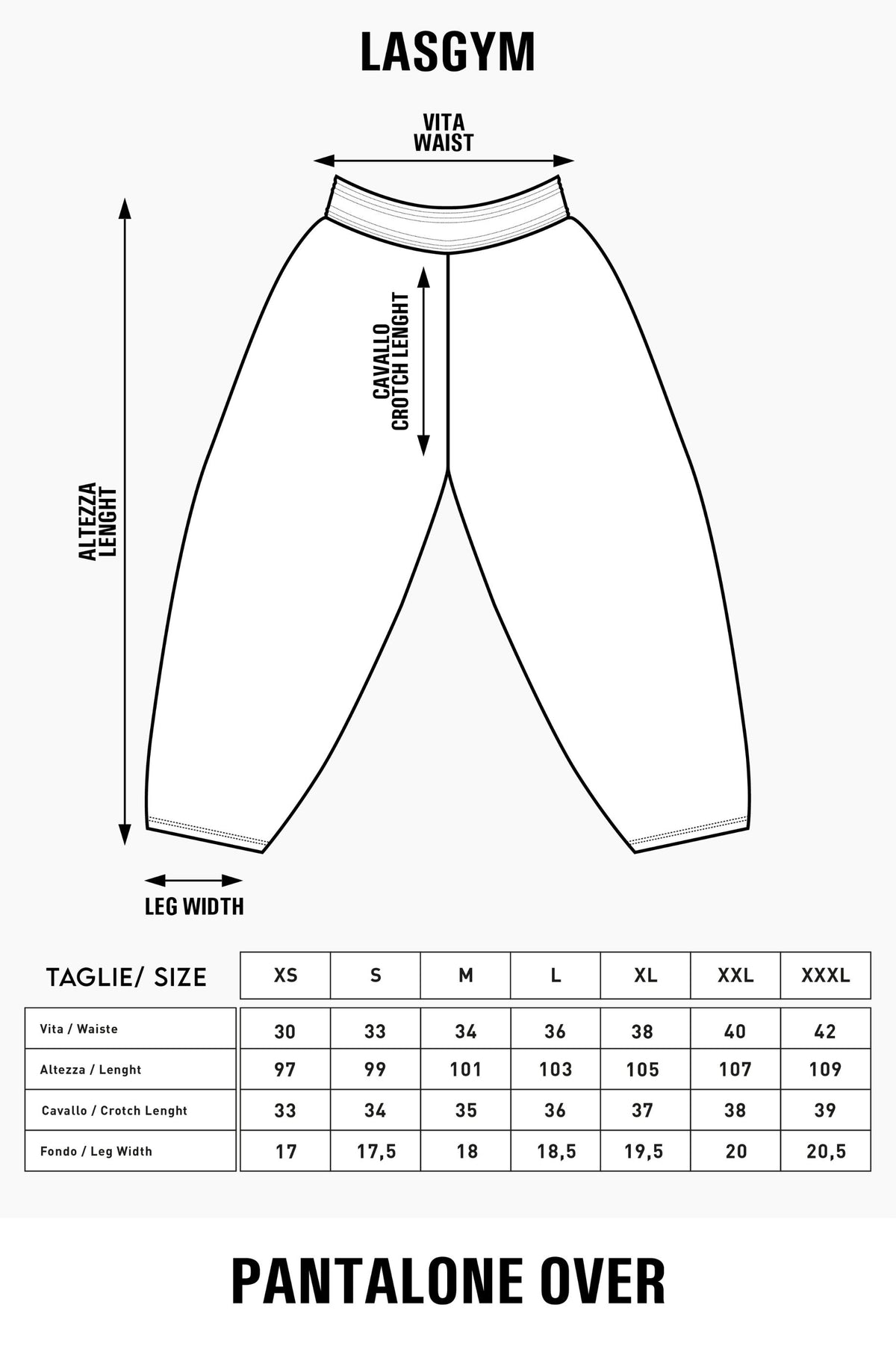 Pantalone Man Premium Hustle Ghotic White