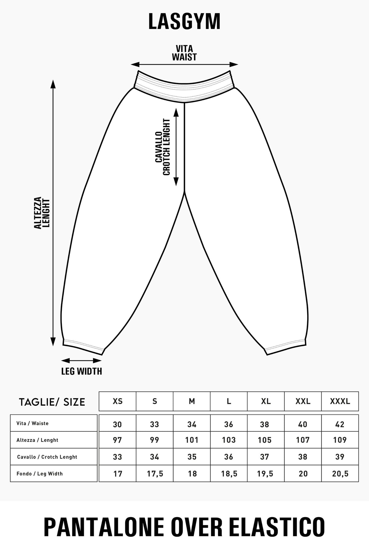 Pantalone Man Premium Hustle Ghotic White