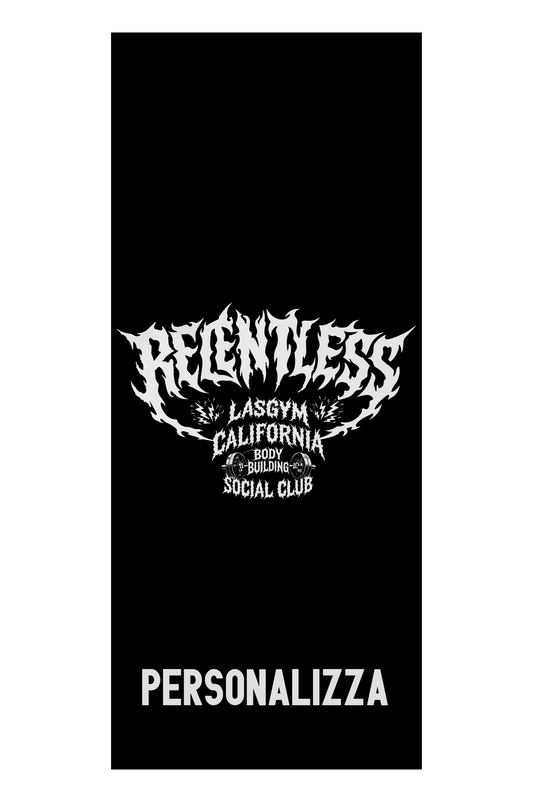 GYM TOWEL relentless Bodybuilding Personalizzabile