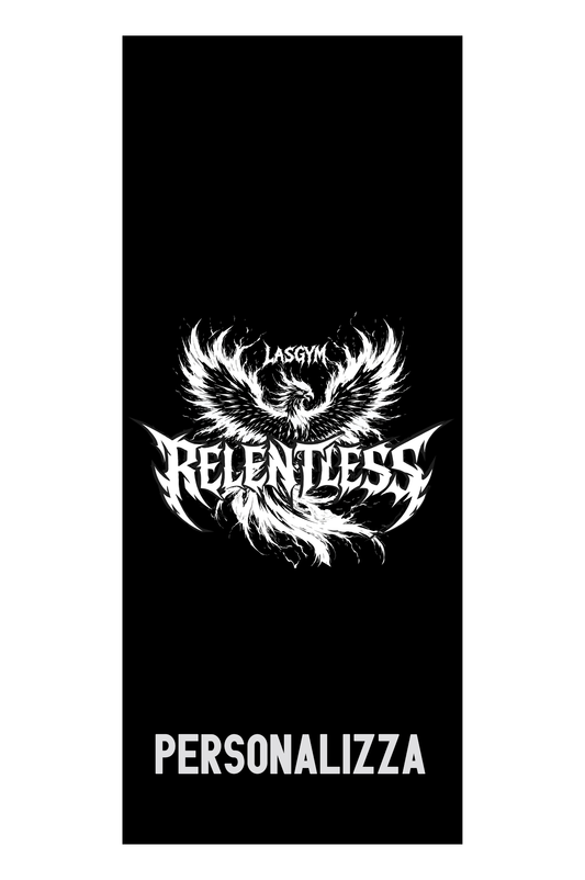 GYM TOWEL relentless Personalizzabile