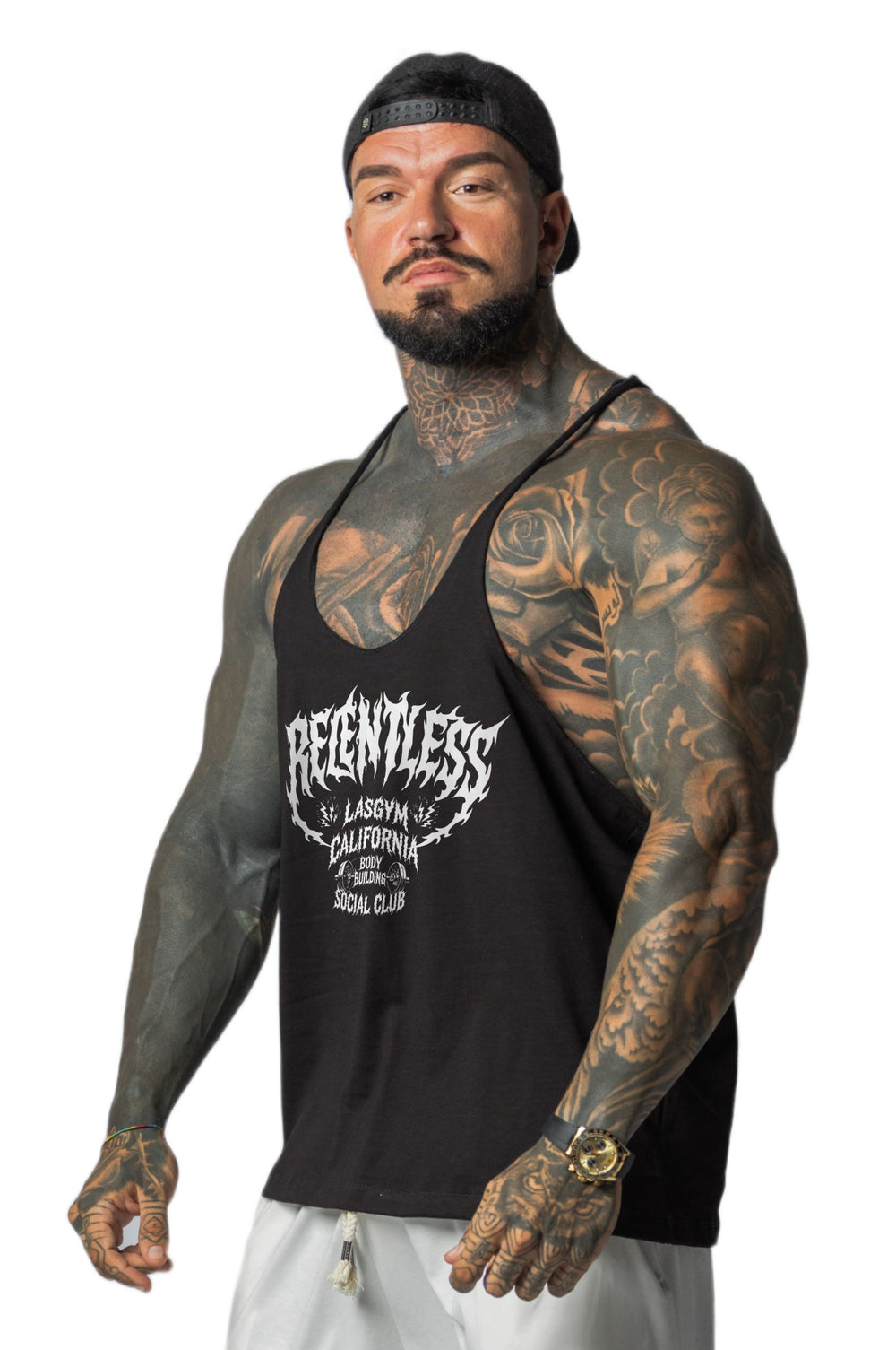 Camiseta sin mangas al atardecer