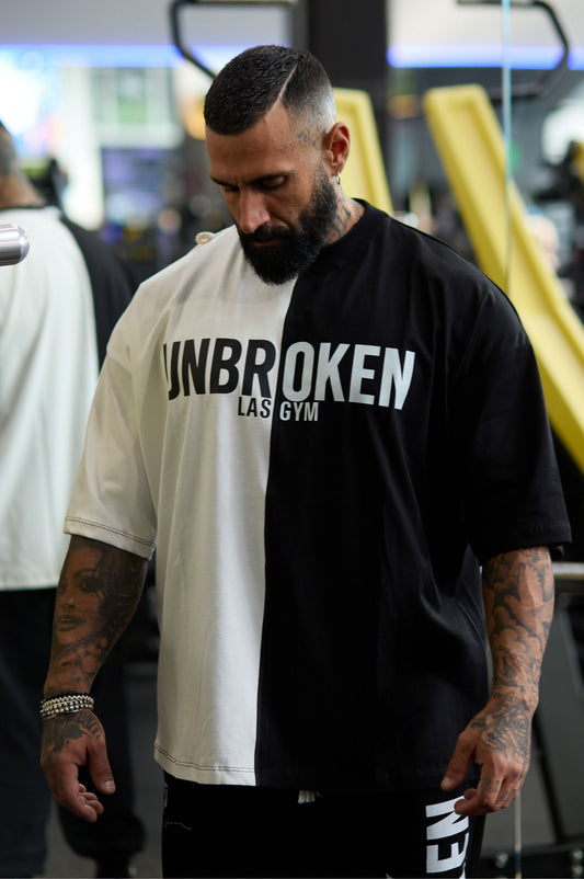 T-Shirts S.Over Black/White Unbroken