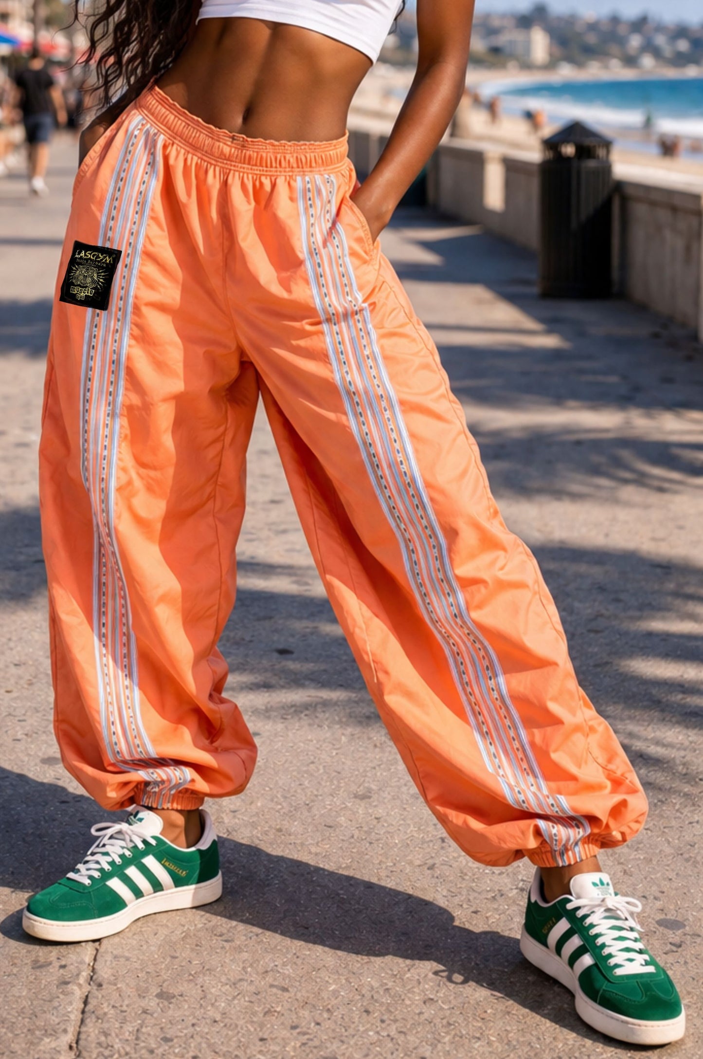 Pantalone Over Vintage Stripe