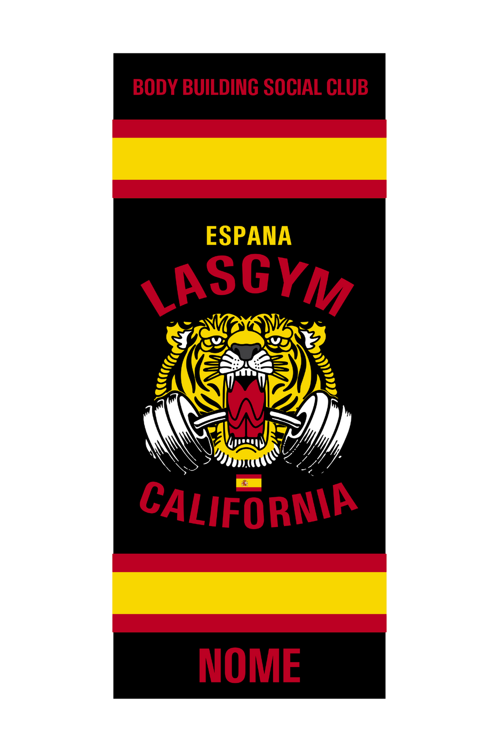 GYM TOWEL OLD TIGER NATIONS ESPANA (PERSONALIZZABILE)