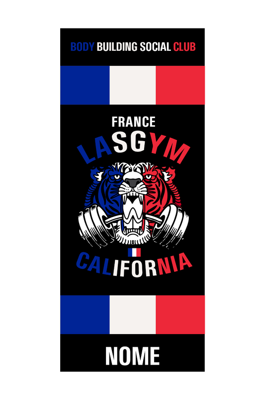 GYM TOWEL OLD TIGER NATIONS FRANCE (PERSONALIZZABILE)