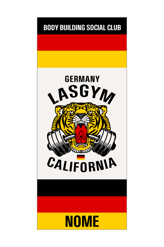 TOALLA DE GIMNASIO OLD TIGER NACIONES ALEMANIA (PERSONALIZABLE)