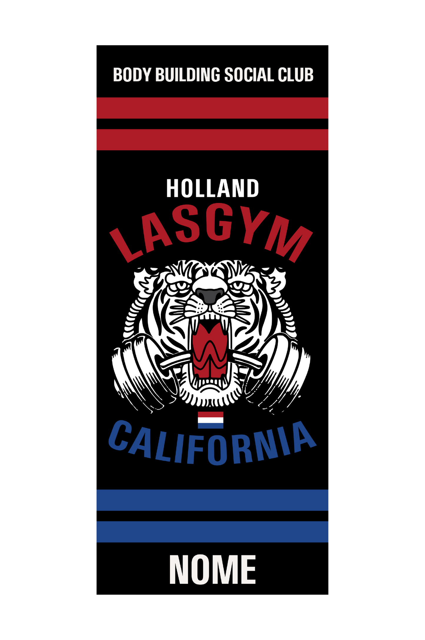 GYM TOWEL OLD TIGER NATIONS HOLLAND (PERSONALIZZABILE)