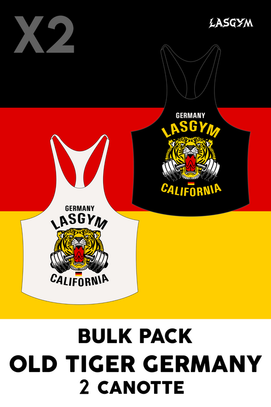 Bulk Pack 2 CAMISETAS SIN TANQUE VIEJAS TIGRE NACIONES ALEMANIA