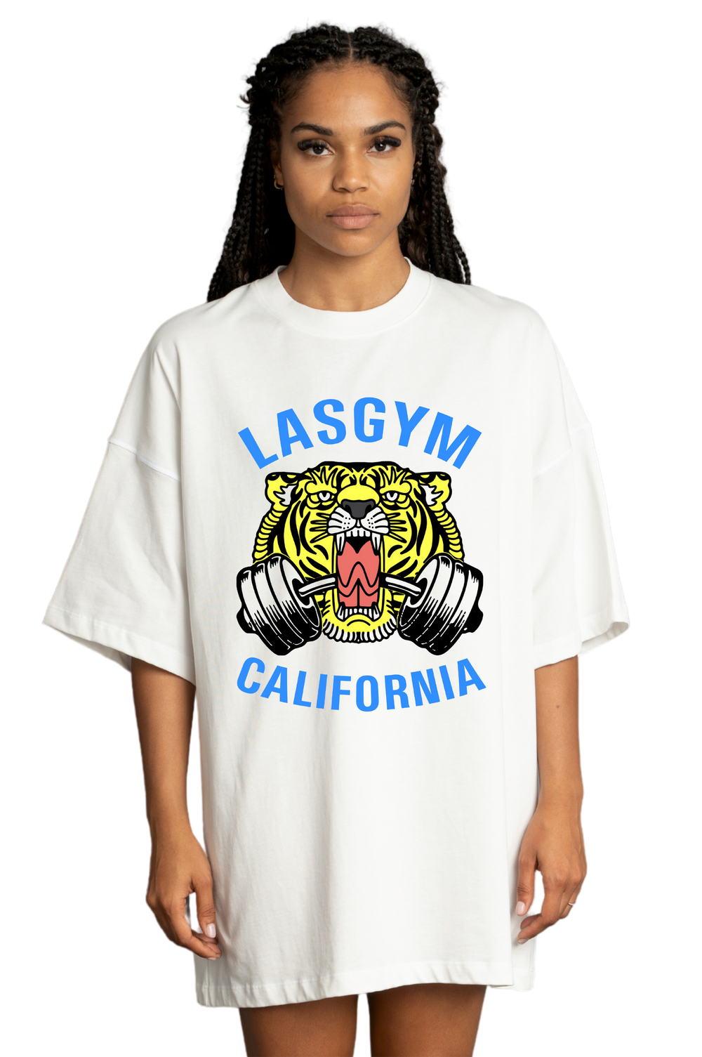 T-shirt Oversize OLD TIGER BLUE UNISEX