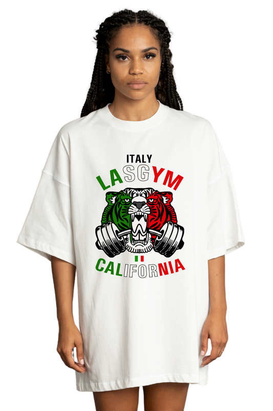 OLD TIGER NACIONES ITALIA UNISEX Camiseta extragrande