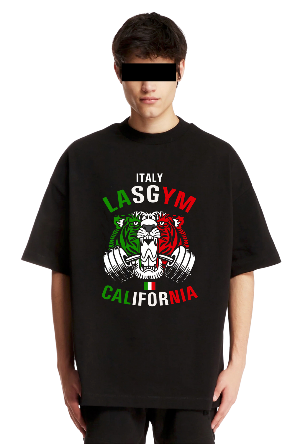 OLD TIGER NACIONES ITALIA UNISEX Camiseta extragrande