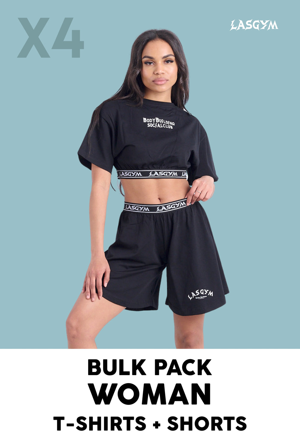 Bulk Pack 2 T-SHIRTS + 2 SHORTS FOR HER