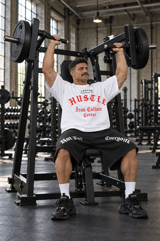 T-shirt S.Over Premium Hustle Ghotic White