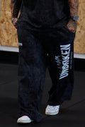 Baggy Washed-Effect Pants