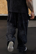 Baggy Washed-Effect Pants