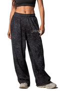 Baggy Washed-Effect Basic Pants