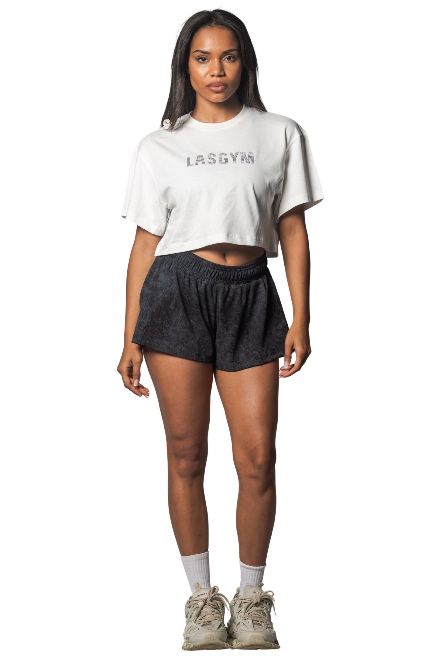 T-shirt Crop Lasgym Crystal Bianca