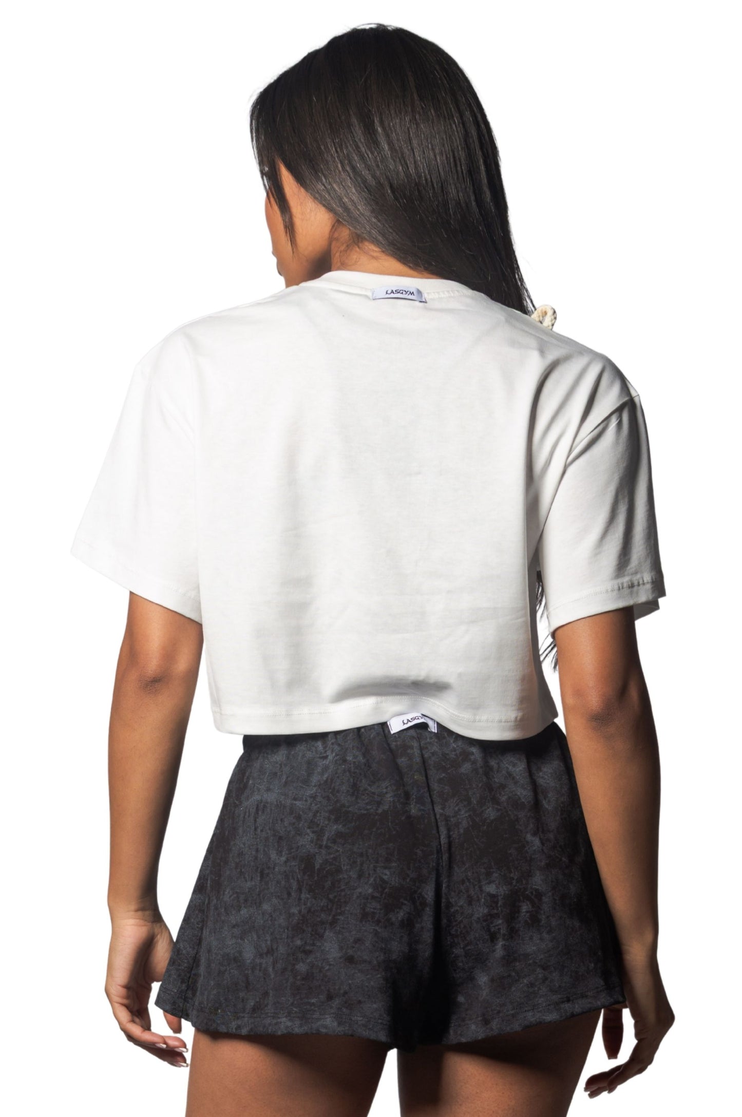 T-shirt Crop Lasgym Crystal Bianca